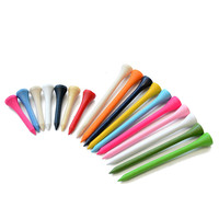 Boîte en papier en vrac personnalisée de 50 pièces, en bois de bambou, Tees de Golf, Tees de Golf