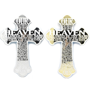 THEROSARIES Cross <b>Plaque</b> 29x42cm Acrylic Religious Gift Baptism Decor - Product Image 5