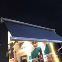 Auvent de fenêtre simple, auvent de bras pour restaurant haut de gamme, villa, auvent de bras, rideau de fenêtre de style rideau, rideau électrique coupe-vent