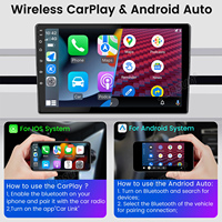 Autoradio Android Junsun 10 pouces pour Jeep Compass 2017-2020, lecteur DVD de voiture, Apple CarPlay, écran IPS, GPS de voiture, navigation