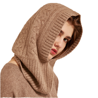 Bonnet d'hiver unisexe en cachemire rayé avec logo personnalisé, design torsadé, cache-cou tricoté, cache-cou pour la pêche, haute qualité