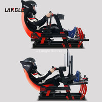 Simulateur de conduite VR Machine de jeu Produits d'amusement d'intérieur 3 écrans 6 DOF Motion 4D Chaise de jeu de voiture Simulateur de course