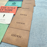 Étiquette en cuir gaufré, étiquette en cuir imprimée, type de couture personnalisable, cuir écologique pour étiquettes de jeans, designs d'étiquettes pour jeans