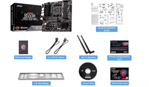 ธุรกิจเกม <span class=keywords><strong>B550M</strong></span> <span class=keywords><strong>MSI</strong></span> PRO-VDH B550 <span class=keywords><strong>WiFi</strong></span>-AMD, DDR4 4400 +, <span class=keywords><strong>WIFI</strong></span> 5สำหรับสำนักงาน eSports & SMB - Product Image 2