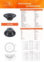 Haut-parleur J15-68 15 pouces PD Y30, aimant 190*20mm, bobine vocale 75mm, VC 3 pouces, 600 Watts, système de sonorisation de subwoofer