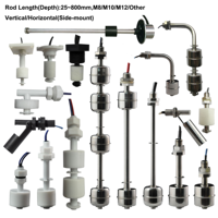 Contrôleur de niveau d'eau magnétique latéral en acier inoxydable SUS304, interrupteur à flotteur 24V CC, détecte la faible pression/le niveau plein