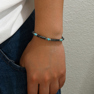 Bracelet classique unique et tendance en shungite, perles créatives en pierre naturelle, bijoux unisexes de luxe en acier inoxydable, vente en gros - Product Image 5