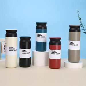 Japanese Flat Lid Handle Cup 350ml 304 Stainless Steel Double Wall <b>Insulated</b> <b>Mug</b> for Outdoor Sports Travel Gift - Product Image 6