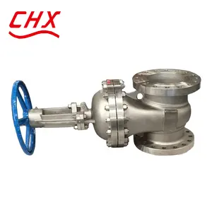 China Supplier ANSI Standard Flanged Manual Operated Ductile Iron Carbon Steel DN500 Water Knife Sluice Gate Valve