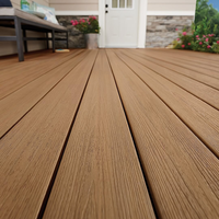 Revêtement de terrasse en composite WPC sur mesure, anti-pourriture, pour terrasse, parc, aménagement paysager