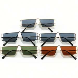 Gafas de Sol Rectangulares de Metal con Logotipo Personalizado, Moda 2025, para Hombre y Mujer, UV400, Montura Pequeña de Aleación Hueca, Estilo Ojo de Gato - Product Image 5