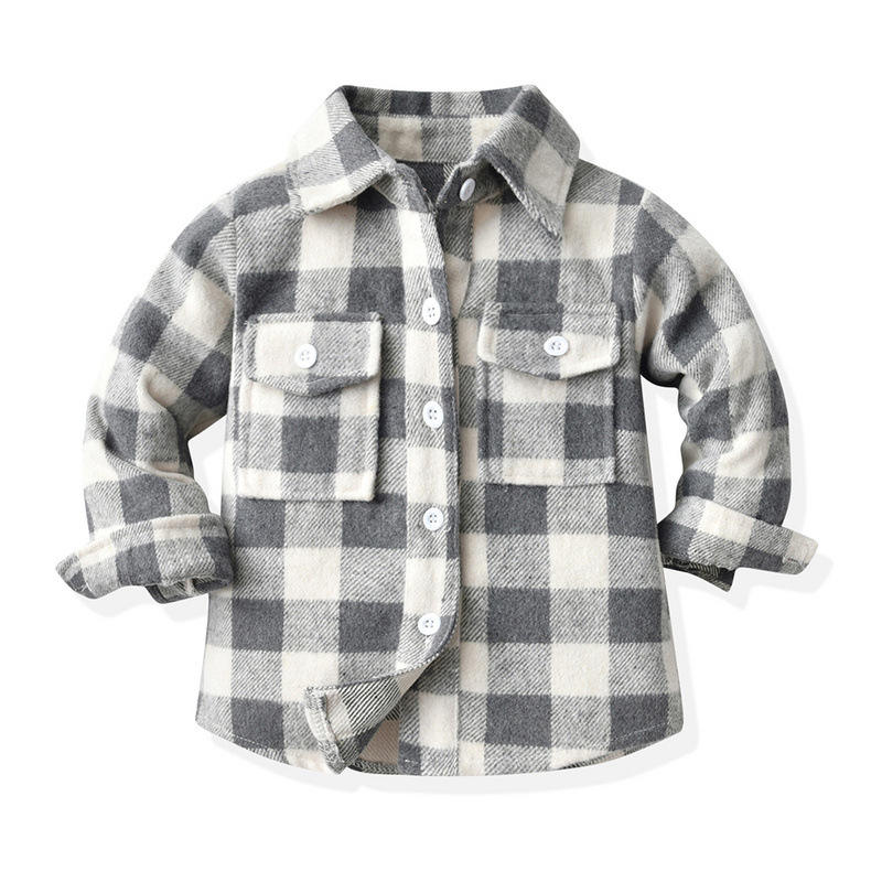 Buffalo Plaid Baby Flannel Outfit OGLCCG Toddler Kids Baby Boys