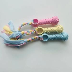 売れ筋の丈夫な犬用ゴム製噛むおもちゃ、カスタムロゴ入りペット用綿ロープおもちゃ、安いペット用ぬいぐるみおもちゃセット - Product Image 6