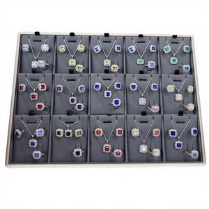 Collier Pendentif Unisexe en Argent Sterling 925 Rhodié de Haute Qualité avec Zircon Cubique Pierre de Naissance Tendance et Luxueux – Vente en Gros - Product Image 1