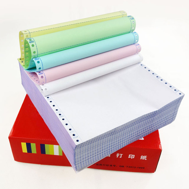 1ply 2ply 3ply 4ply 5ply 241mm Width Carbonless Copy Computer Form Printing Paper for Dot matrix Printer