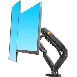 Soporte de escritorio para monitor LCD, altura ajustable, ajuste de movimiento completo