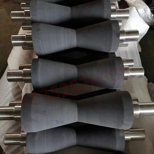 Roda Penyangga Tanpa Tenaga Berlapis Poliuretan/Silikon/Karet Nitril Bentuk V Khusus Tahan Suhu Buatan Cina - Product Image 2