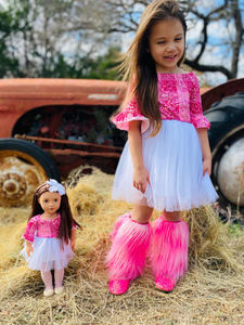 Yiwuyuyuan เสื้อผ้าวันเกิดลดกระหน่ำชุดเดรสสำหรับเด็กผู้หญิง<span class=keywords><strong>18</strong></span>นิ้ว, ชุดกระโปรงตูตูตูเข้าชุดเดรสสำหรับเด็กผู้หญิง - Product Image 2