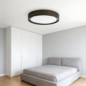Runde LED-Deckenleuchte mit Naturholz-Finish für Schlafzimmer, Wohnzimmer und Küche - Product Image 2