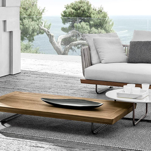 Ensemble de canapés d'<span class=keywords><strong>angle</strong></span> en teck moderne, confortable et durable pour l'extérieur, le <span class=keywords><strong>jardin</strong></span>, la cour, les hôtels, les parcs - Product Image 5
