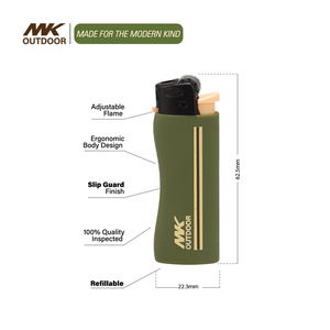 Briquet coupe-vent jetable MK en forme de cœur, de qualité supérieure, verrouillable, pour étui de téléphone - Product Image 6