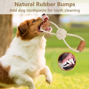 Pawise, recién llegado, varios juguetes para masticar perros, palo de madera Natural, cuerda para perros, juguete para Limpieza de <span class=keywords><strong>dientes</strong></span>, juguetes para masticar para masticadores agresivos - Product Image 3