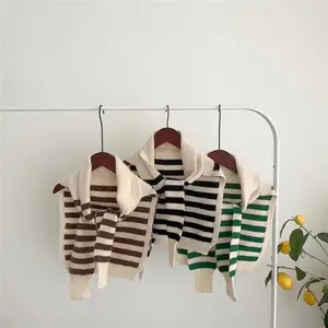 Großhandel Herbst Winter Warm Striped Fashion Kids Stricks chals