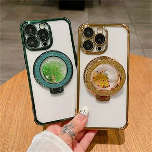 Funda Transparente con Marco Electrochapado y Purpurina Lichicase con Soporte para <span class=keywords><strong>Google</strong></span> Pixel 9, 9A, 9 Pro, 9 Pro XL - Product Image 3