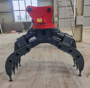 Pince hydraulique rotative authentique pour bois et acier, pour excavatrice SANY 75, équipée de 60 crochets, fabriquée en Chine avec garantie - Product Image 1