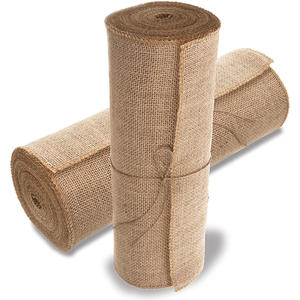 शिल्प के लिए प्राकृतिक बर्प कपड़े रोल रोल, शादी की सजावट के लिए जूट कपड़े रोल - Product Image 1