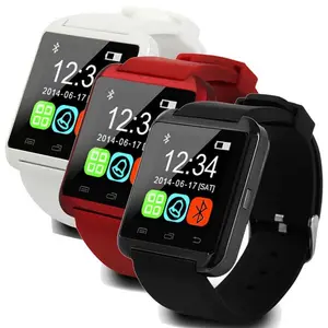 Amazon top venda smartwatch u8 para ios e android, smartwatch com celular