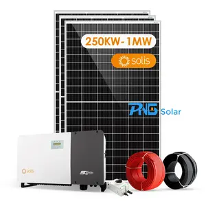 500KW 1MW商用太阳能发电系统在中国在线购买MPPT单晶太阳能电池板新型太阳能产品10年