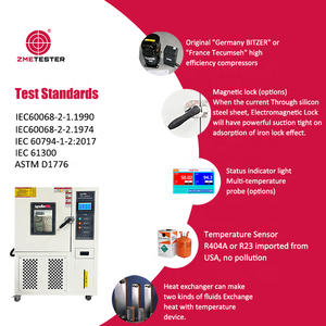 Zme 150L Độ chính xác nhựa lão hóa nhiệt đi xe đạp Thiết bị chuyển đổi tần số cho buồng thử nghiệm ASTM/IEC tuân thủ 220V 1 năm - Product Image 4