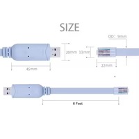Hotsale Usb a RJ45 Ftdi Ft232rl Cable de consola Rj45 Cable DE DATOS Convertidor Tipo-C Cables DE CONTROL DE INTERRUPTOR