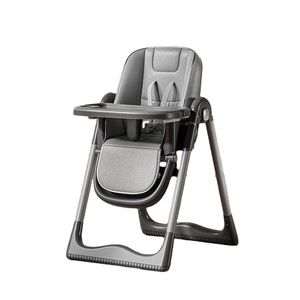 Chaise Haute Multifonctionnelle SeaMind pour Bébé et Enfant en Bas Âge, Design Moderne, Hauteur Réglable, Pliable, <span class=keywords><strong>Inclinable</strong></span>, Structure en Métal et Plastique Durable - Product Image 1