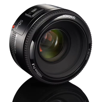 YONGNUO lensa kamera YN50mm YN50 F1.8, lensa kamera EF 50mm AF MF apertur untuk Canon 700D 750D 5D 6D Mark II IV 10D lensa Dslr
