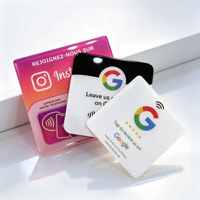 Etiqueta RFID Reutilizable de Epoxi/Acrílico de 80x80 mm, Tarjeta de PVC con Chip NTAG215, Mini Código QR NFC de 13.56 MHz, Resistente al Agua, Logotipo Personalizado WeiTai Access