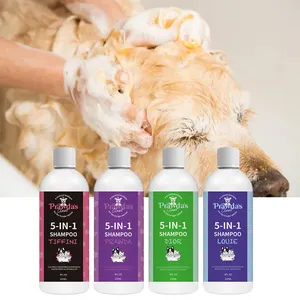 Eigenmarke 5-in-1 Haustier-Shampoo Hundeflochen-Hundshampoo sanftes hypoallergenes nahrungsreiches trockenes empfindliches Hautshampoo für Hunde