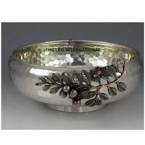 Steel Metal Round Shape Shinny Polish Fancy <b>Bowl</b> Modern Home Hot Selling Primmum Quality Decorative <b>Bowl</b> - Product Image 6