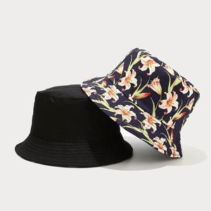 Nouveau Chapeau Bob Réversible Unisexe en Coton Imprimé Floral Pliable pour Adulte, Protection Solaire Extérieure, Vente en Gros 2022 - Product Image 4