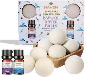 Palline per Asciugatrice in <span class=keywords><strong>Lana</strong></span> Organica Personalizzabili, Ecologiche e Riutilizzabili, <span class=keywords><strong>Ammorbidente</strong></span> per Tessuti, Dimensioni 7cm, Nuove Palline per Bucato in Sacchetto di Cotone - Product Image 1