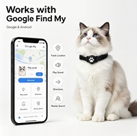 Collier GPS intelligent pour chiens et chats, étanche IP66, localisation en temps réel, léger, en plastique, autonomie de 12 mois