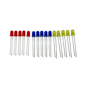 5 mét <span class=keywords><strong>LED</strong></span> bóng đèn nhỏ ánh sáng phát ra <span class=keywords><strong>Diode</strong></span> F3 F5 Màu đỏ màu xanh lá cây màu vàng màu xanh trắng thẳng chèn Đèn hạt Dip 1000 cái - Product Image 5