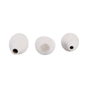 Set di 3 vasi in ceramica bianchi testurizzati, decorazioni moderne per soggiorno, camera da letto, ufficio, composizioni floreali - Product Image 6