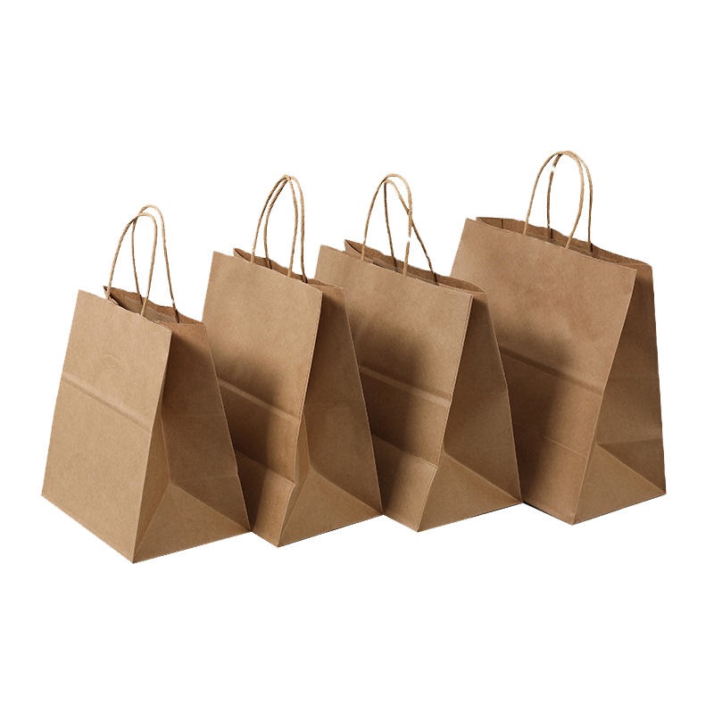 Custom Luxury Kraft Paper Bags With Handles /Chinese New Year Gift Bag for Free Sample