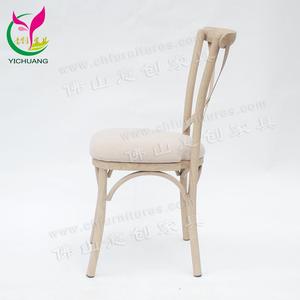 Silla <span class=keywords><strong>de</strong></span> comedor <span class=keywords><strong>de</strong></span> restaurante imitada <span class=keywords><strong>de</strong></span> <span class=keywords><strong>madera</strong></span> trasera <span class=keywords><strong>de</strong></span> Cruz Antigua <span class=keywords><strong>de</strong></span> aluminio <span class=keywords><strong>de</strong></span> boda usada - Product Image 5