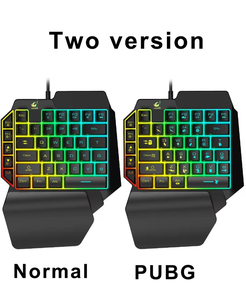 Harga grosir pabrik Gratis Wolf K15 Keyboard satu tangan Keyboard permainan terasa mekanis tangan kiri - Product Image 2