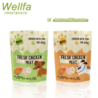 Fabricant de plastique ALOX KPET Fermeture à glissière refermable Dog Snack Pet Stand Up Pouch Animal Feed Cat Food Packaging Bag