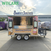 Wecare Chine - Petite cuisine mobile extérieure rapide, chariot à glaces, camion de restauration entièrement équipé pour la restauration, camion de pizza, remorque alimentaire