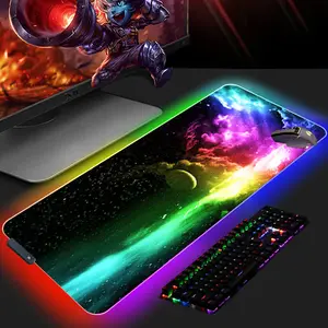 Tapis de souris personnalisé en caoutchouc à sublimation RGB avec chargement sans fil, grand format, thème <span class=keywords><strong>Anime</strong></span> <span class=keywords><strong>Promare</strong></span>, pour le gaming, en stock, faible MOQ, livraison directe usine - Product Image 1